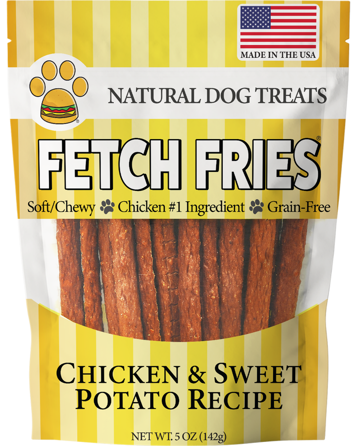 Fetch Fries - Chicken & Sweet Potato Fries (5 oz)