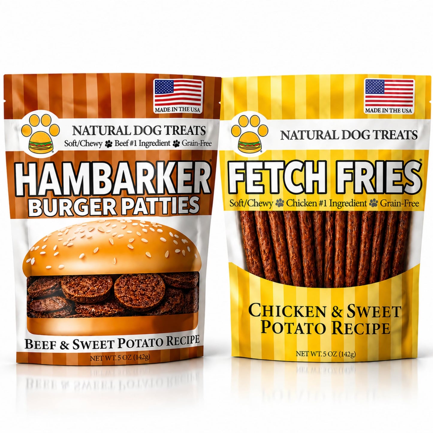 Chicken and Sweet Potato Dog Treats, Soft Chicken Jerky for Small and Large Breeds, Naturally Healthy, Made in The USA (5 oz)